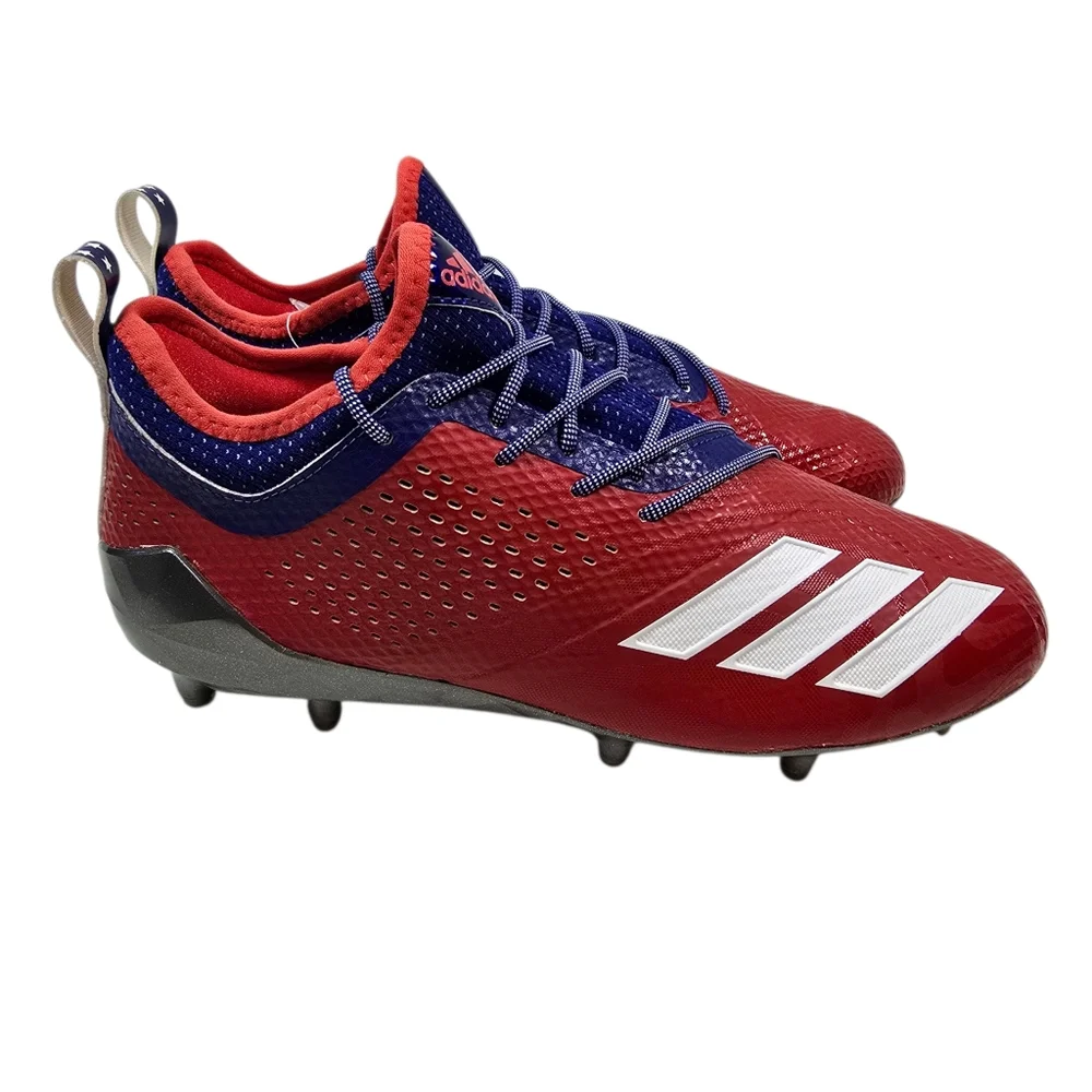 ADIDAS Adizero 5-Star 7.0 Philadelphia Low Football Cleats, Red/Blue‎ Men's Sz 9